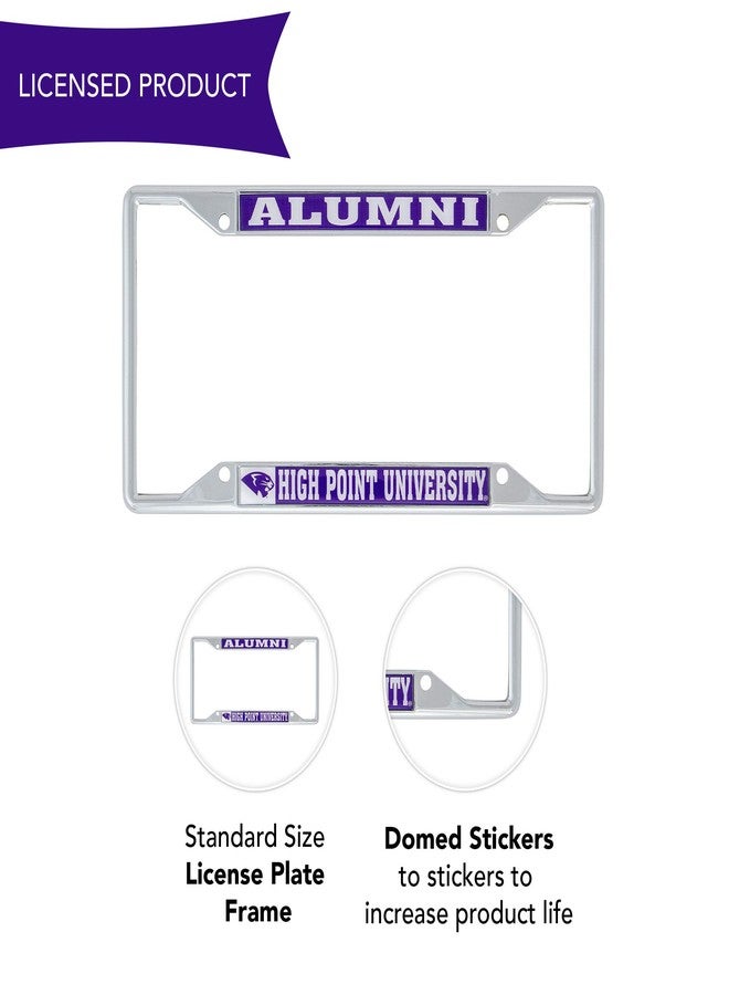 Desert Cactus High Point University Car Accessories Panthers Metal License Plate Frame and Tag Holder for Front or Rear of Car (Alumni) - Image 4