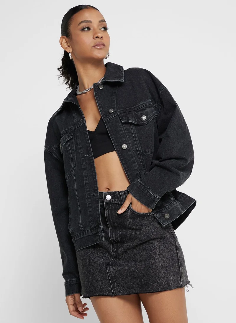 TOPSHOP Denim Detail Jacket