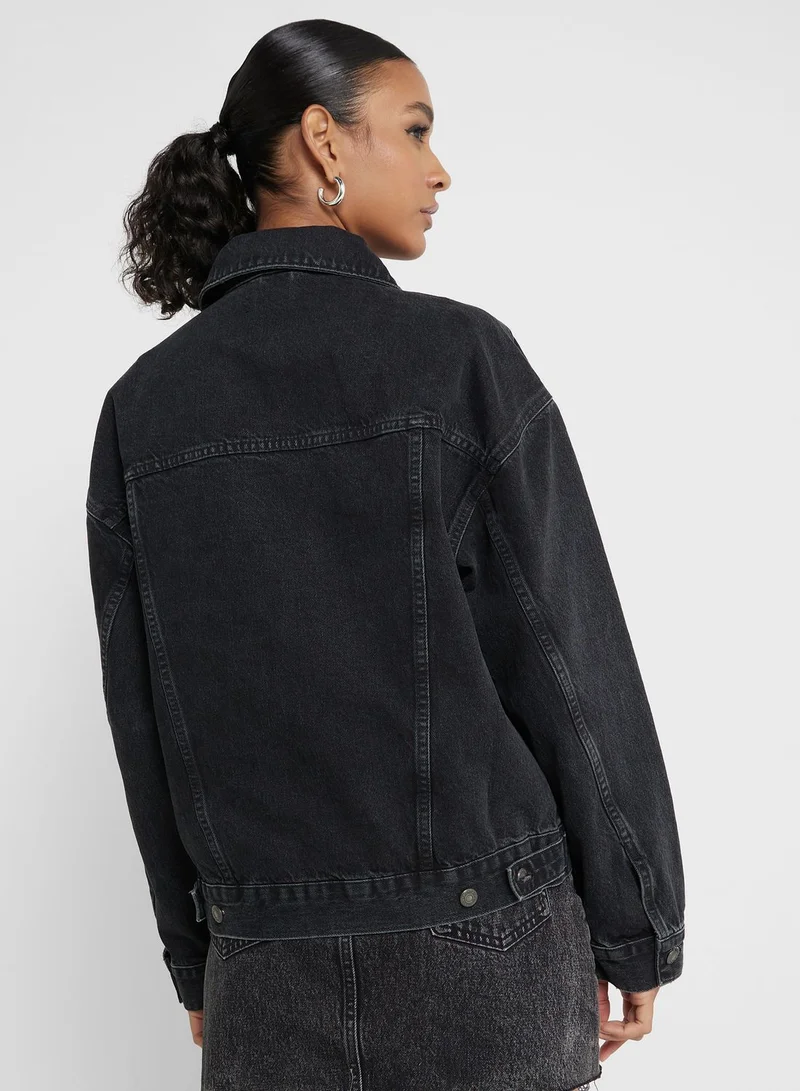 TOPSHOP Denim Detail Jacket
