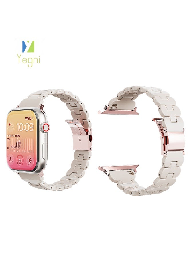 Yegni Compatible Apple Watch bands petal laser watch band Apple iridescent watch band wave watch band - Image 1