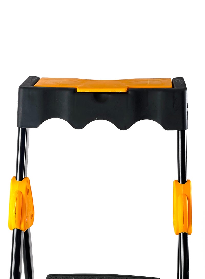 5+1-Step Foldable Ladder | Durable Aluminum Alloy | Lightweight & Space-Saving Design | Anti-Skid Secure Base | Equipped Tool Rack | Suits Both Home & Professional Needs - Image 5