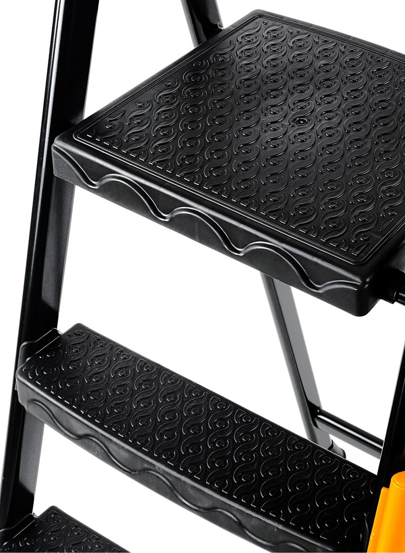 5+1-Step Foldable Ladder | Durable Aluminum Alloy | Lightweight & Space-Saving Design | Anti-Skid Secure Base | Equipped Tool Rack | Suits Both Home & Professional Needs - Image 4