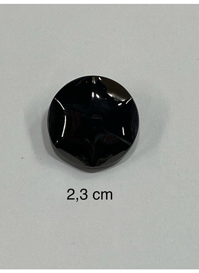 Karan Tuhafiye Karan Haberdashery Metal Button/Trench Coat Jacket Length/Set of 6/2.3 CM/JX18/BLACK  - Image 3