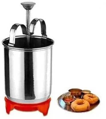 SHRUTI Stainless Steel Medu Vada Donut Maker with Stand PremiumQuality Machine for Homemade Medu Vadas Donuts Easy to Use Durable Perfect for Breakfast Snack Time - Image 2