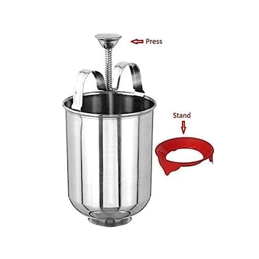 SHRUTI Stainless Steel Medu Vada Donut Maker with Stand PremiumQuality Machine for Homemade Medu Vadas Donuts Easy to Use Durable Perfect for Breakfast Snack Time - Image 5