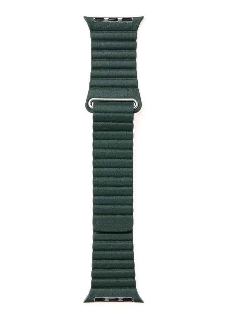 TWEGGON 3pc Replacement Leather Loop Apple Watch Band for 46mm/45mm/44mm/49mm  - Image 2