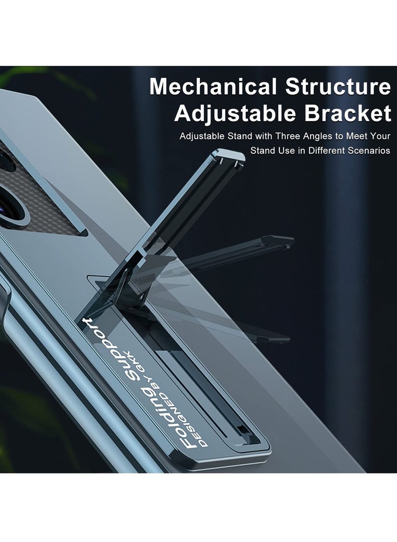 KASTWAVE جراب Samsung Galaxy S23 Ultra الفاخر المطلي بالكريستال الشفاف المقاوم للخدش مع مسند مدمج لهاتف Samsung Galaxy S23 Ultra، أخضر شفاف - Image 5