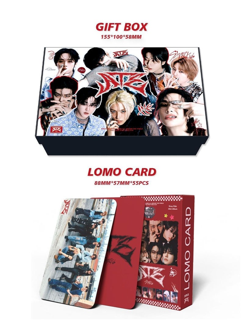 EHOME StrayKids New Album ATE Gift Box Set With Lomo Cards, Acrylic Stand, Hand Account Tape, Lanyard, Stickers, Photo Card  - Image 2