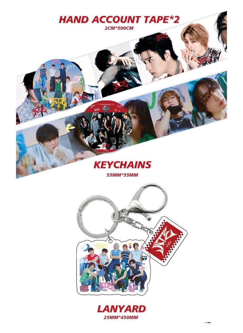 EHOME StrayKids New Album ATE Gift Box Set With Lomo Cards, Acrylic Stand, Hand Account Tape, Lanyard, Stickers, Photo Card  - Image 4