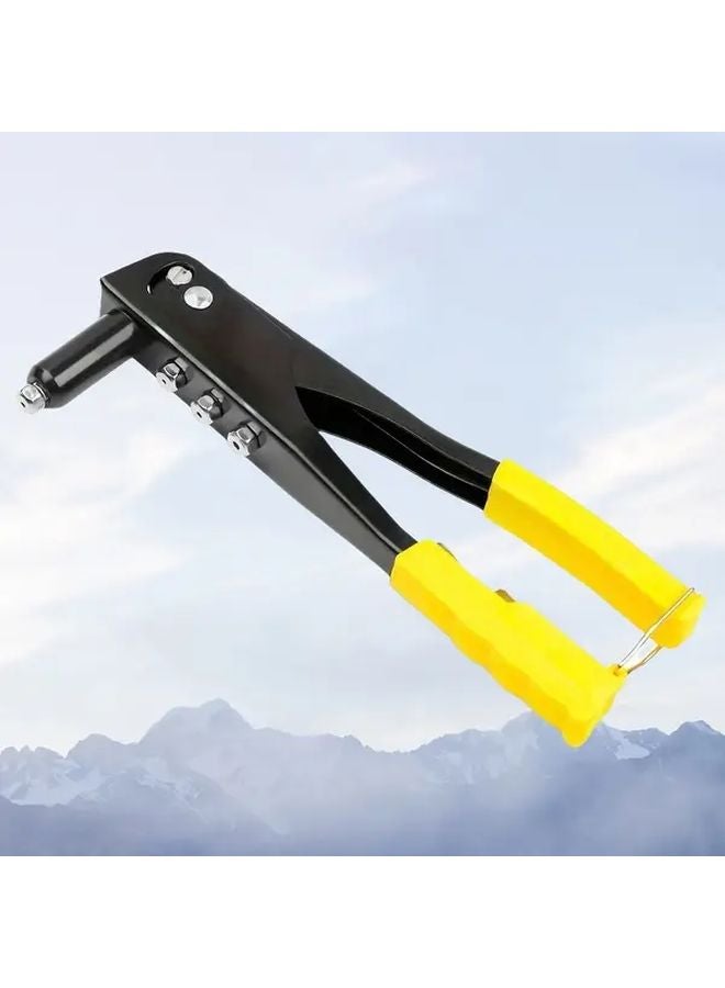Yellow Rivet Gun Manual Tool with Ergonomic Handle for Metal Leather Plastic Repairs - Image 4