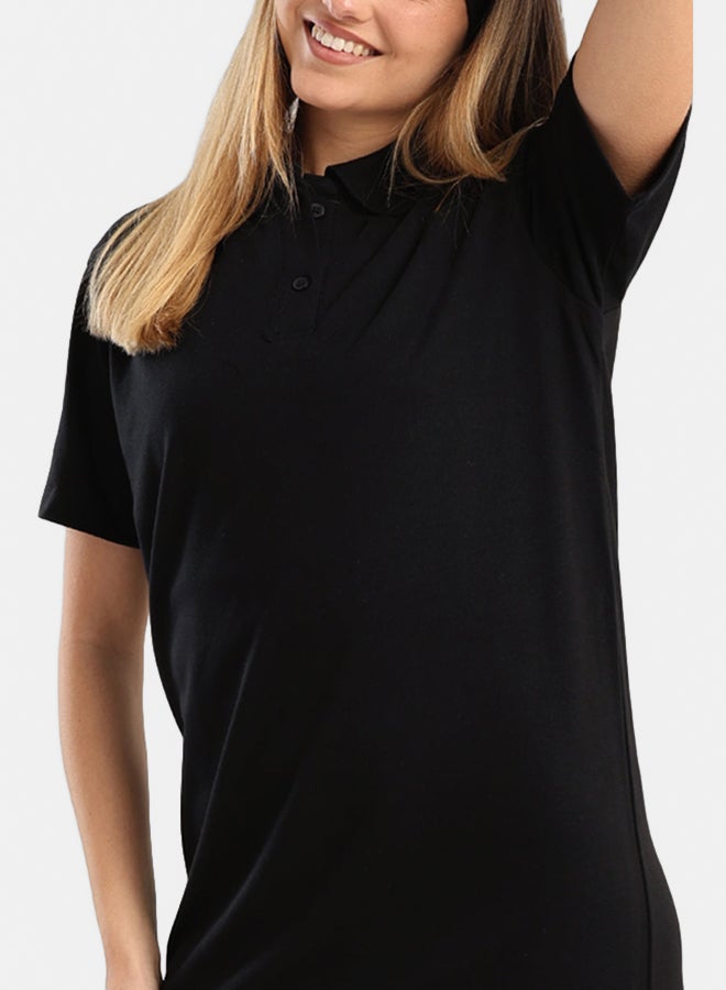 Carina Cotton Collared Short Dress - Image 4