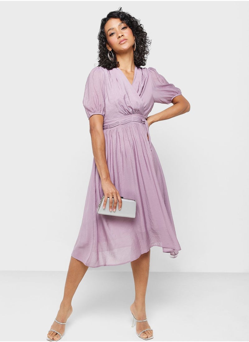 ELLA - Puff Sleeve Dress - Image 1