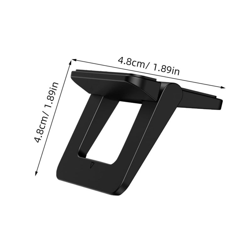 2pcs Foldable Mini Laptop Stand Holder Portable Desk Heightening Bracket for Notebook Computer Travel Work Home Black - Image 3