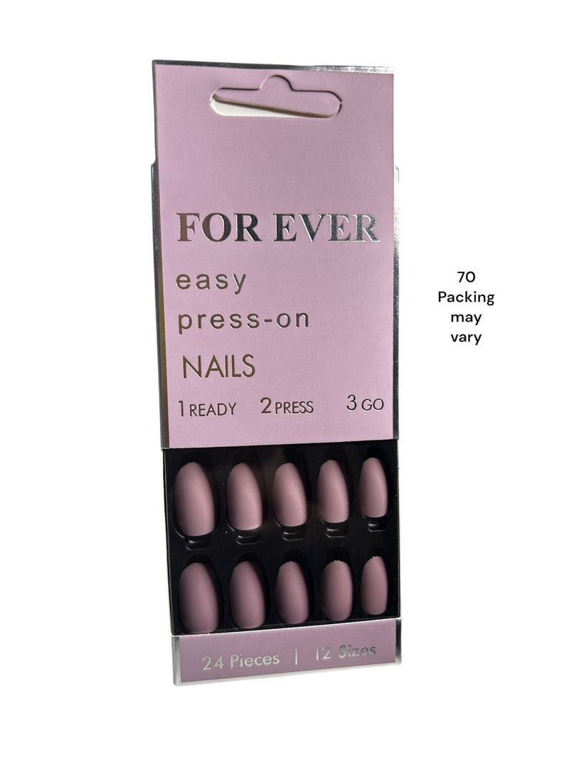 Pack of 24 pieces of artificial nails - distinctive design, double-sided adhesive