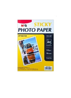 M&G M&G Chenguang ADHESIVE PHOTOGRAPHIC PAPER 135GR - 50 SHEETS - A4 - No:APY6527SM  - Image 1