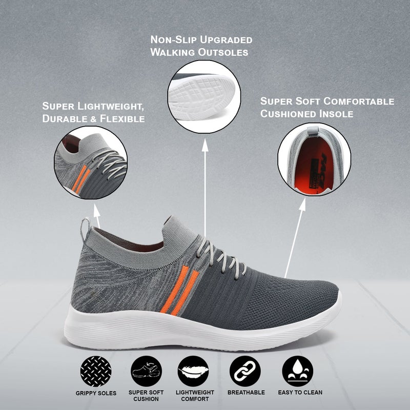 Face حذاء رياضي رمادي فاتح للرجال - Image 1