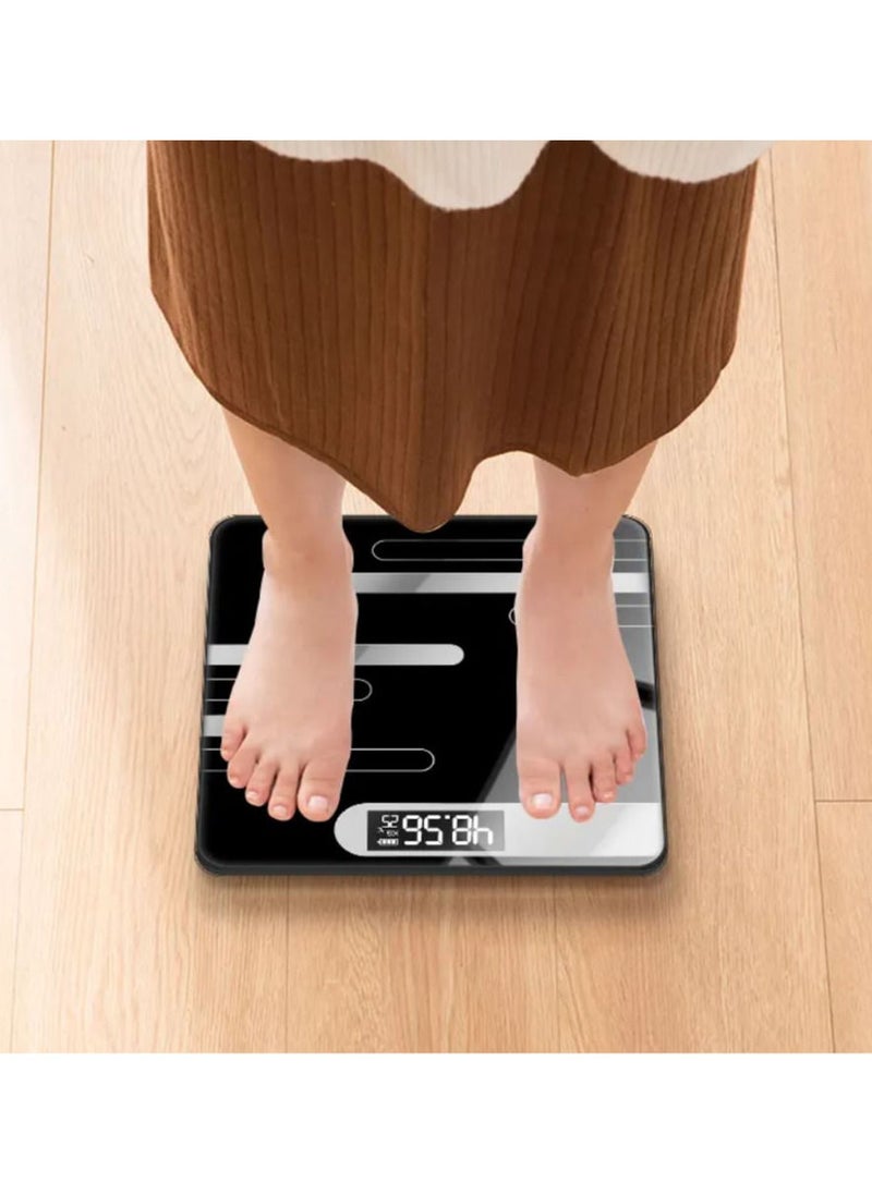 Generic - Professional Digital Body LCD Display Weight Scale Black - Image 1