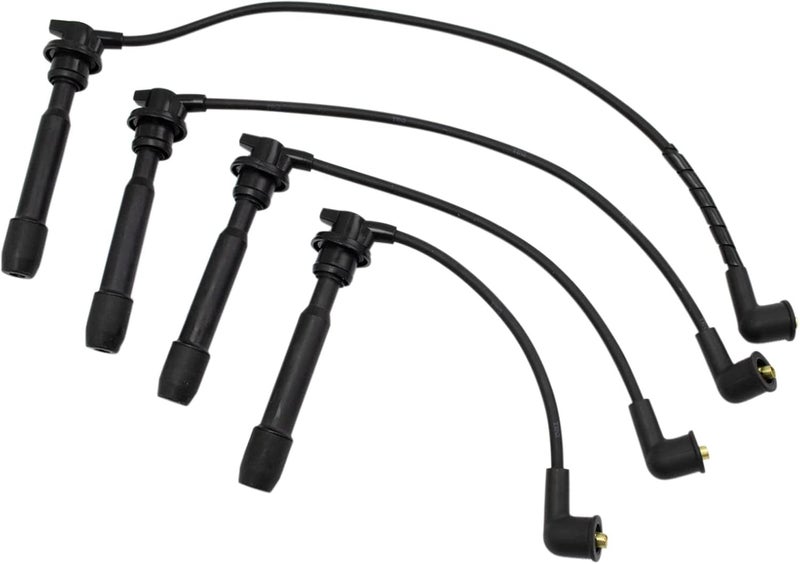 TRQ Ignition Kit Spark Plugs Wire Set for Hyundai Elantra, Tucson, Kia Spectra, and Sportage - Image 5