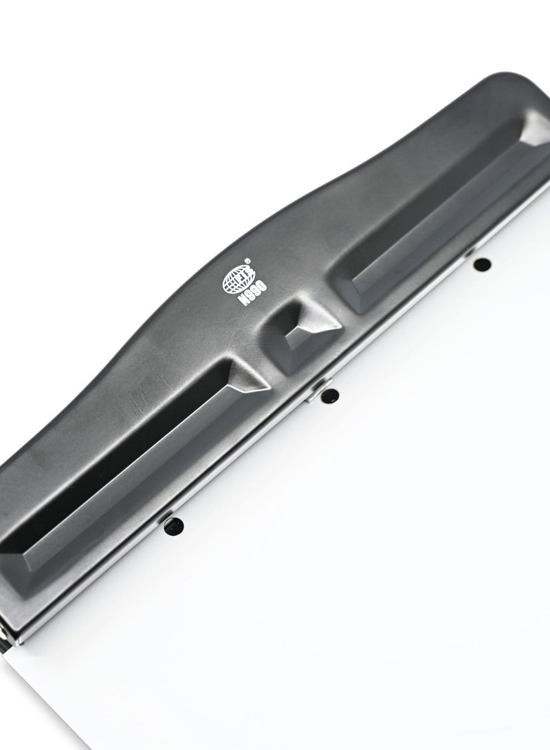 FIS Adjustable Metal Punch 3 Holes, 10 Sheets, Black -FSPUJN990BK - Image 3
