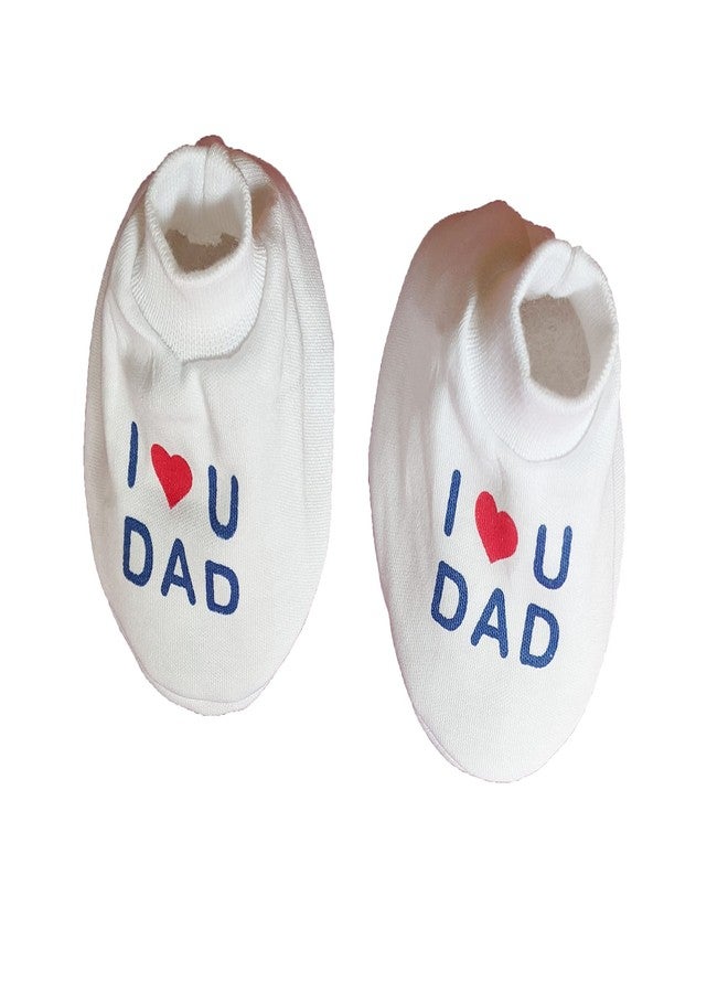 MammaChamp 100% Long Soft Cotton,were I Love Mama Papa Printed Cap and Mitten Booties Combo Set/unisex baby Cap,Gloves & Socks Set/Infants Boys&Girl Shower Gift Pack for 0-6 Months Pk-2 (WHITE) - Image 5