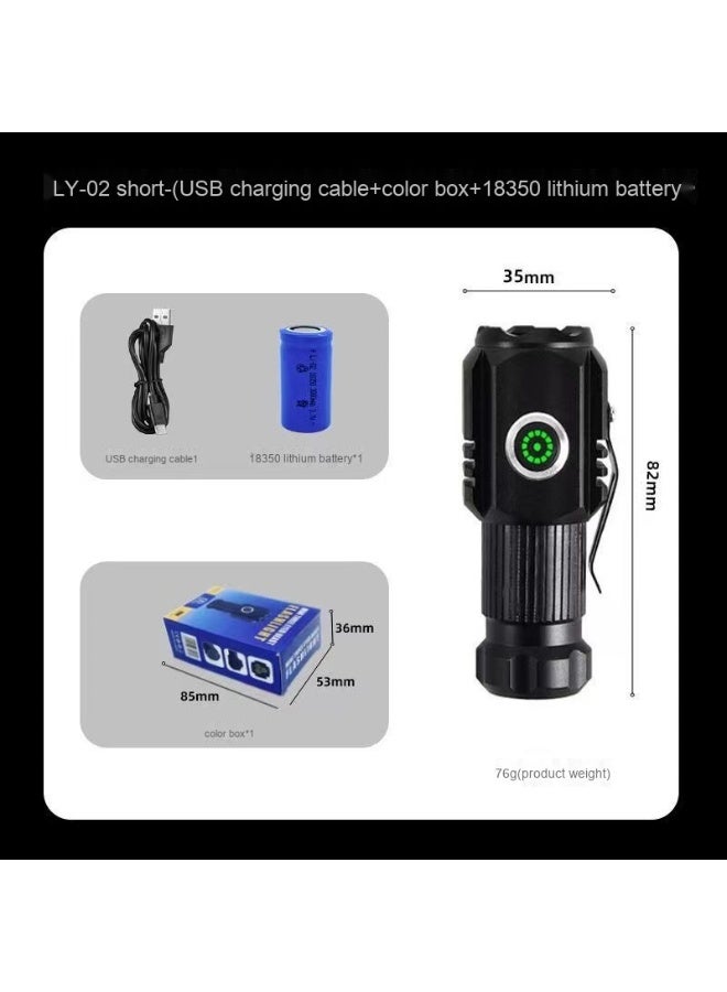 NIBEMINENT Three-Eyed Monster Flashlight - Bright Rechargeable Mini Torch