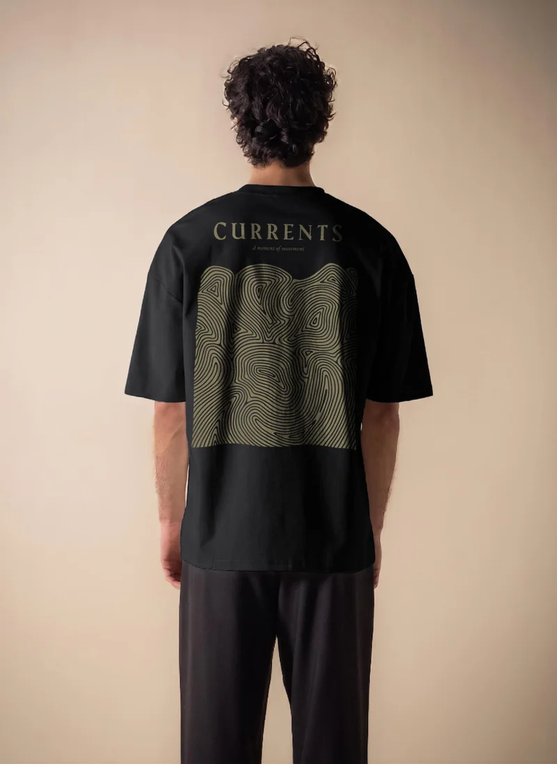 شايبس CONTRAST PRINTED MIDWEIGHT T-SHIRT