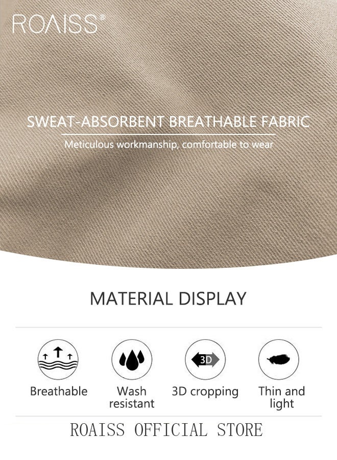 رويس أزياء طباعة الرجال السراويل البضائع تصميم جيوب متعددة السراويل الرياضية شريط عاكس تصميم الفيلكرو قدم تنفس النسيج بلون - Image 5