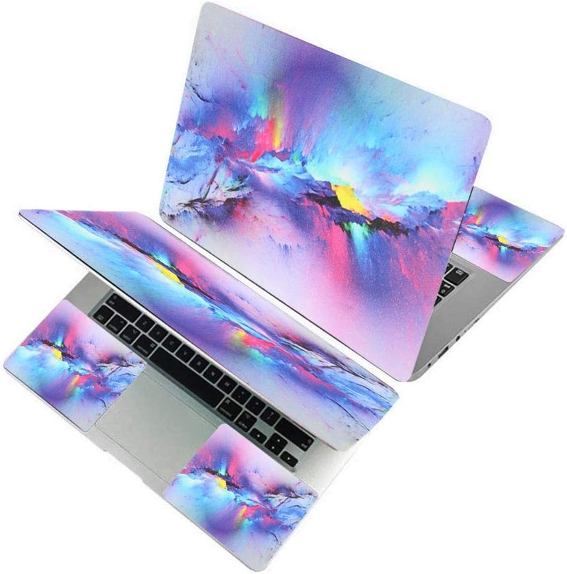 Newplenty 15.6 inch Laptop Notebook Skin Sticker Cover Art Decal Fits 13.3" 14" 15.4" 15.6" HP Dell Lenovo Apple Mac Asus Acer (Free 2 Wrist Pad Included) (Snow scene) - Image 4