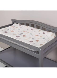 Trend Lab Trend Lab Crayon Jungle Deluxe Flannel Changing Pad Cover, White 10x9x3 Inch (Pack of 1)  - Image 5
