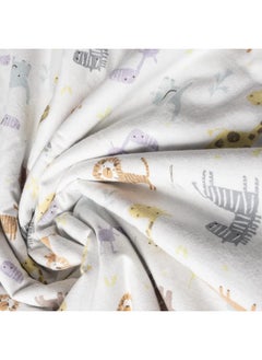 Trend Lab Trend Lab Crayon Jungle Deluxe Flannel Changing Pad Cover, White 10x9x3 Inch (Pack of 1)  - Image 3
