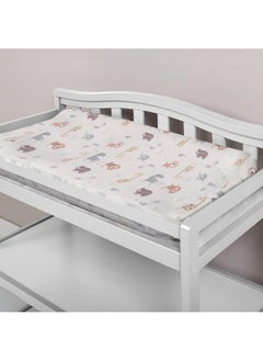 Trend Lab Trend Lab Crayon Jungle Deluxe Flannel Changing Pad Cover, White 10x9x3 Inch (Pack of 1)  - Image 4