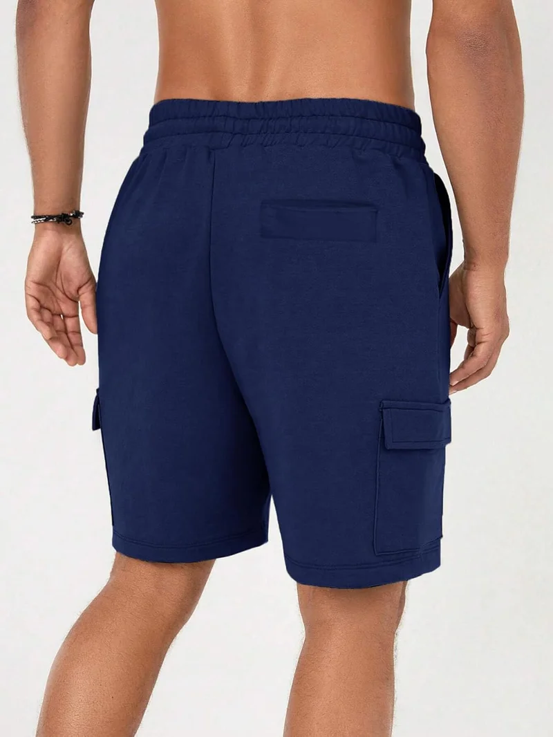 Nobero  NOBERO Men's Navy Cargo Shorts for Men | Best Price UAE