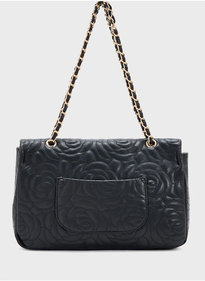 ايلا Rose Floral Embroidered Crossbody Bag