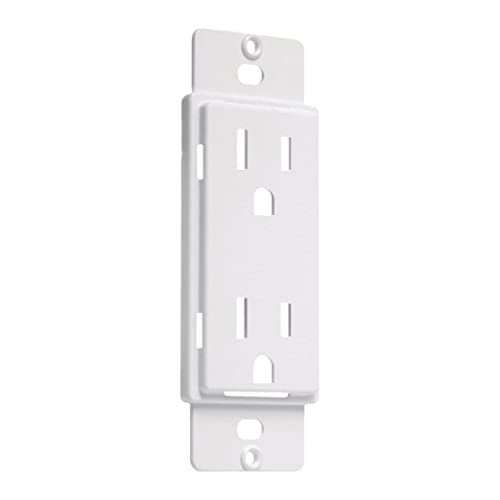 TayMac AD20W Paintable Duplex Adapter Plate, Outlet Adapter , White - Image 1