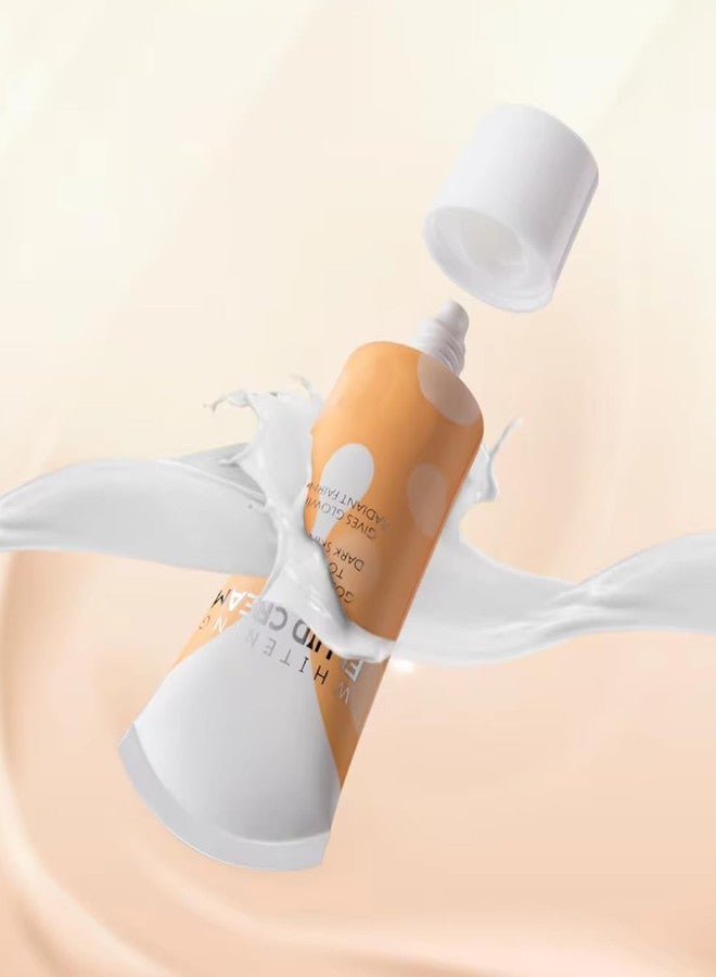 ME NOW Makeup Face Cream Fluid Light Coverage Foundation For All Skin Type + Whitening Fluid Face Cream, 20 Gram - Image 4