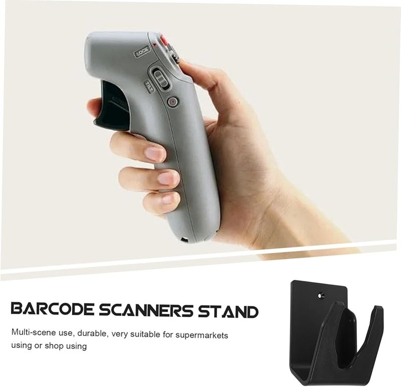 Multifunctional Barcode Scanner Holder Desk Stand Mount Rack Black - Image 4