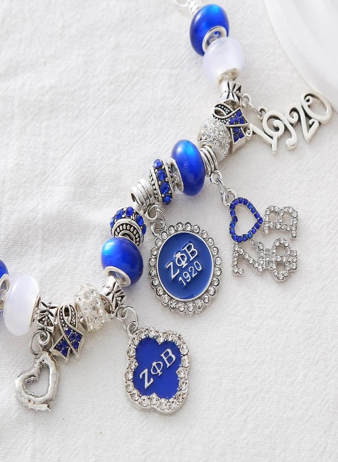 HUSURU Society 1920 Soror Dove Zeta Sorority Bracelets Greek Charms Beaded Bangles For My Sisterhood Members Gifts Adjust For Wrist - Image 5