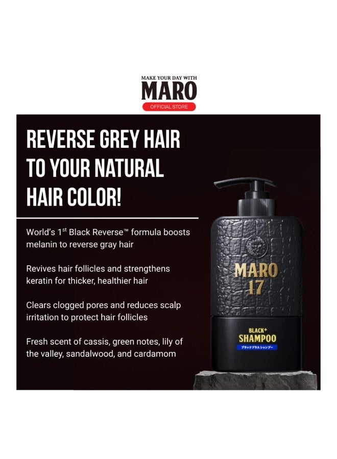 Maro17 Black Plus Hair Shampoo (350ml) - Image 2