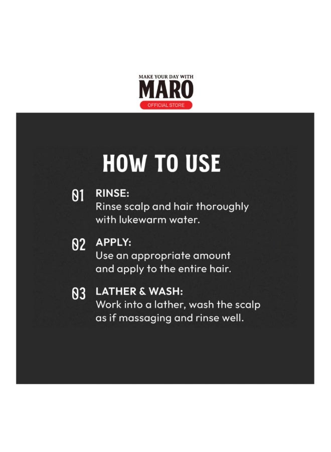Maro17 Black Plus Hair Shampoo (350ml) - Image 4