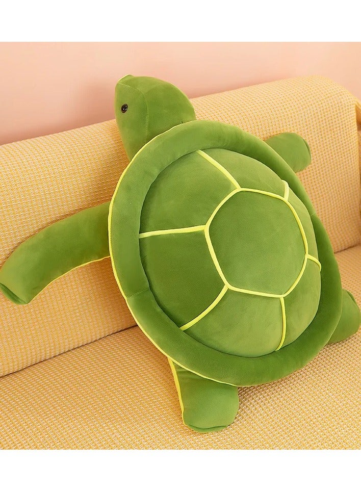 Stuffed Sea Turtle Animal Toy Soft Plush Turtle Pillow, Large Green Tortoise Plushie for Kids, Girls, Boys Cute Cuddly Toy, Nursery & Home Decor, Gift for Birthday, Valentine