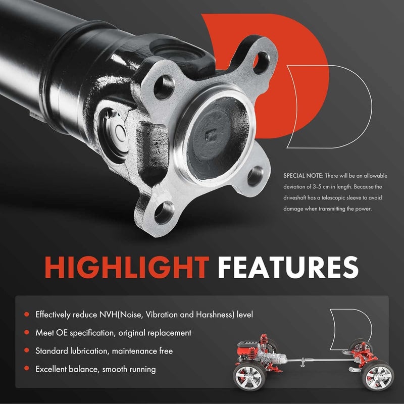 A-Premium Rear Driveshaft Assembly for BMW X3 E83 - Image 4