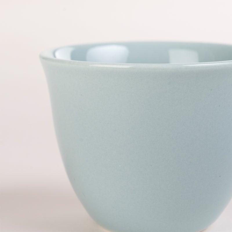 Dallaty light green glass and porcelain Tea and coffee cups set 18 pcs - Image 4