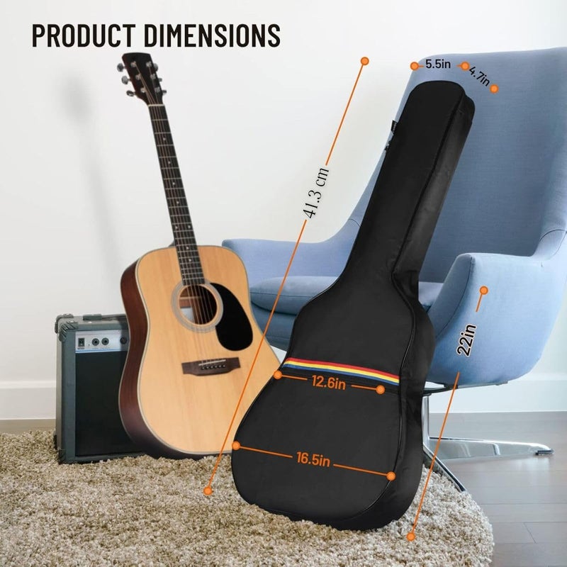 Mocking Bird Acoustic Guitar Cover Bag for 38, 39, 40, 41 inch | Waterproof Acoustic Guitar Case Easy Carry Guitar Cover Bag for Student & Musicians - Image 5
