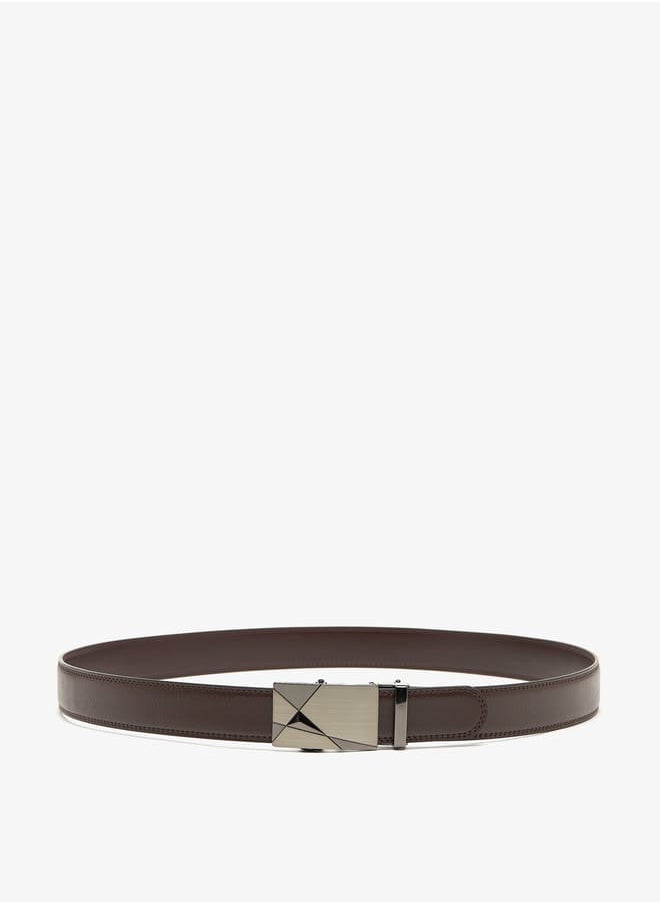 LBL by Shoexpress Men's Solid Belt with Buckle Closure  - Image 1
