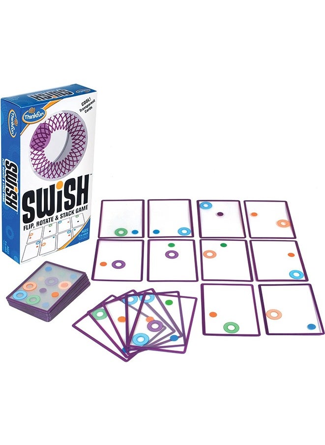 Think Fun Swish - Engaging Transparent Card Game | Toy of the Year Nominee | Ideal for Kids and Adults Aged 8+ | Enhances Logical Reasoning and Visual Perception  - Image 1