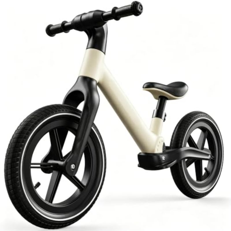 14 Inch Balance Bike for,Balance Bike with Air Rubber Tires, Adjustable Seat, Lightweight No Pedal Training Bicycle
