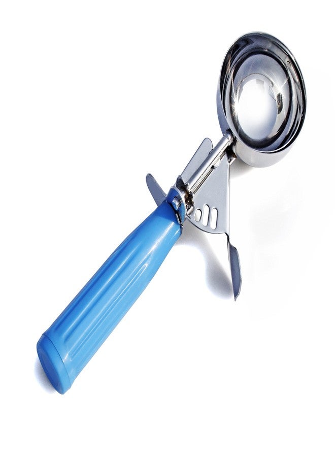 Cuisinox Ice Cream Scoop, Disher Food Portion Scoop for Serving and Prep, Spring Action Stainless Steel, Blue #16 (2 oz) - Image 1