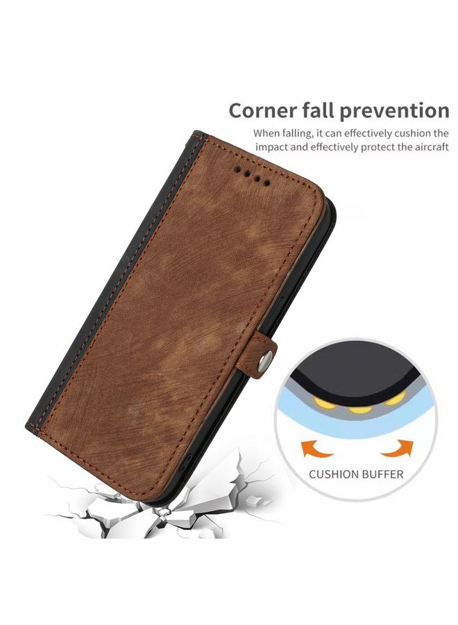 S-TOP Case For iPhone 13 Pro Side Buckle Double Fold Hand Strap Leather Phone Case - Image 5