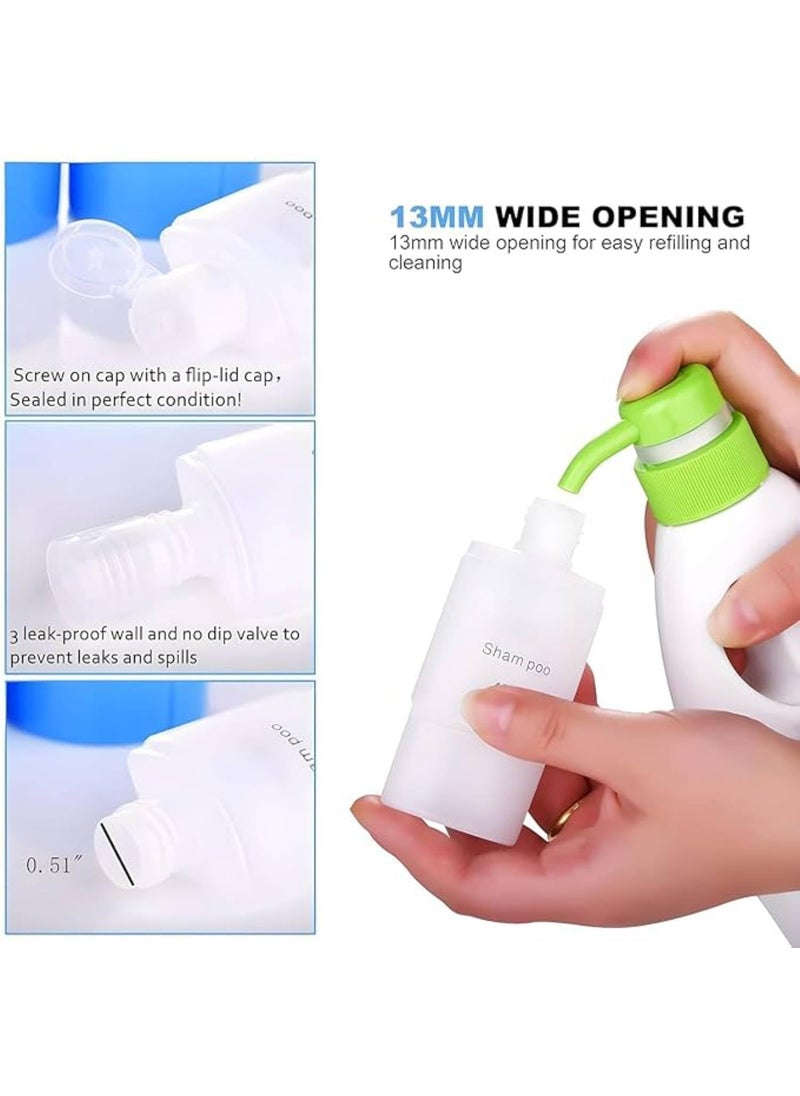 Prostuff.in Prostuffin 60 ML 4 Compartment Travel Bottles for ToiletriesRefillable Shampoo Cream Lotion Storage Plastic Container Bottle Travel Essentials for Women Men Convenient Cosmetic Multicolor 1 Pcs  - Image 2