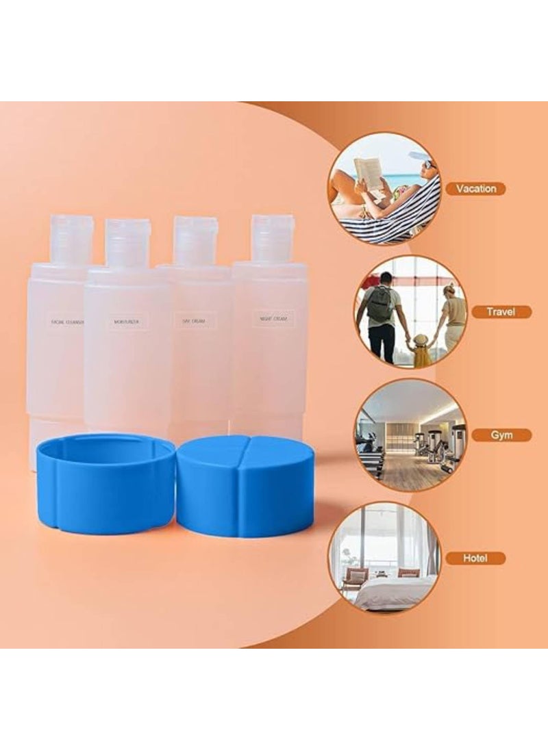 Prostuff.in Prostuffin 60 ML 4 Compartment Travel Bottles for ToiletriesRefillable Shampoo Cream Lotion Storage Plastic Container Bottle Travel Essentials for Women Men Convenient Cosmetic Multicolor 1 Pcs  - Image 3